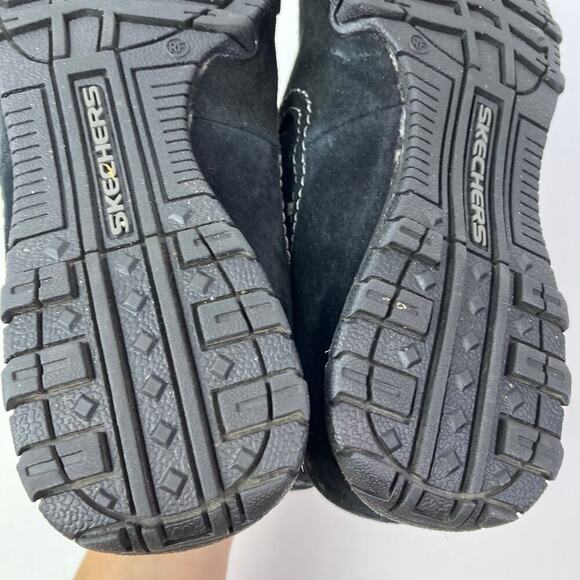 Skechers Relaxed Fit Bikers Londoner Women's Ankle Boots Black Suede Sz 8.5 - Picture 12 of 12